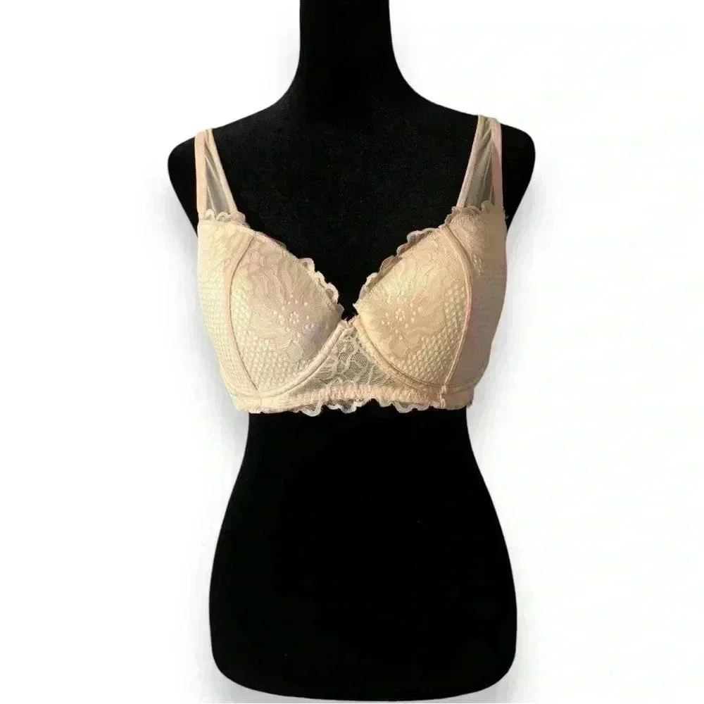 Adore Me 36D Peachy Keen Marcella Lace Contour Demi Underwire Supportive Bra - Picture 3 of 14